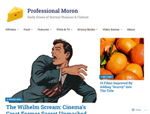 Tablet Screenshot of professionalmoron.com